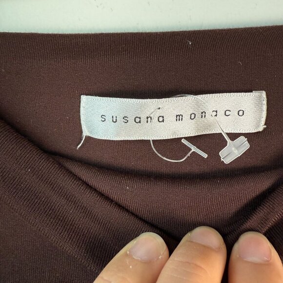 NOT FOR SALE Susana Monaco Essential Tube Top Java Brown Size Medium - Picture 8 of 9